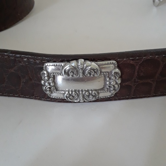 Brighton Western Style Belt with Silver Conchos - Picture 5 of 7